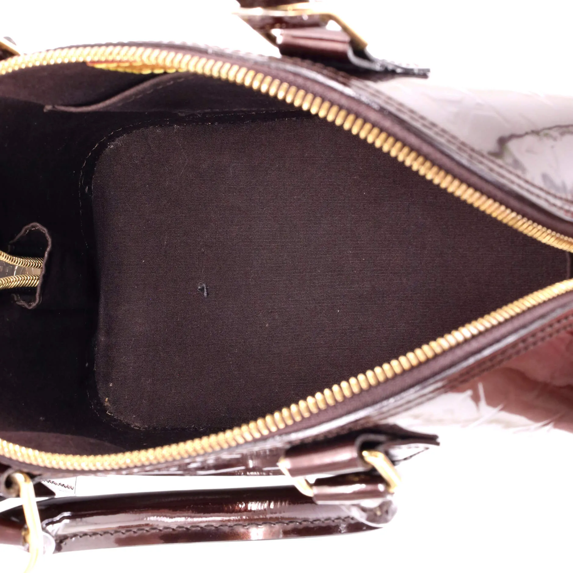 Alma Handbag Monogram Vernis BB