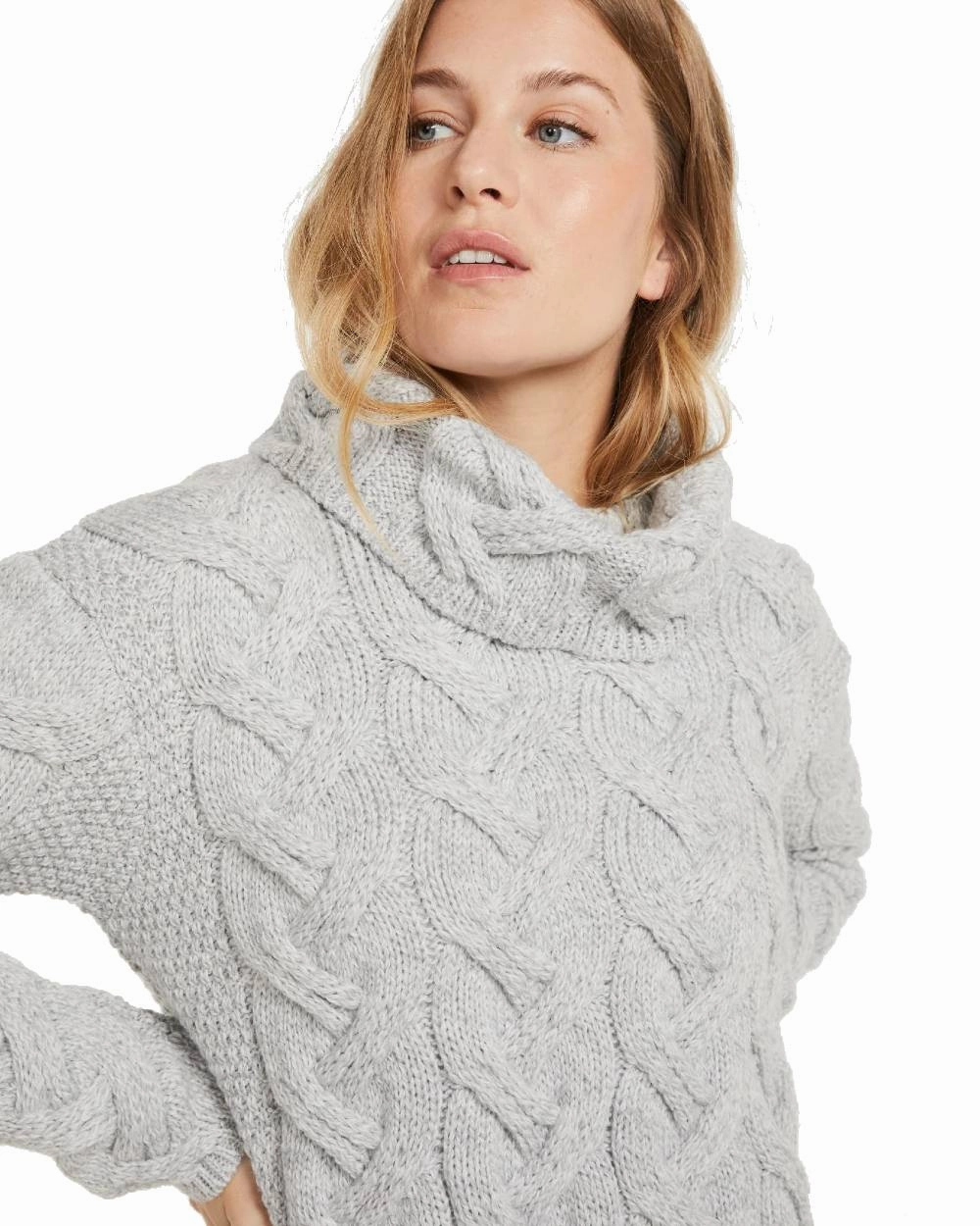 Aran Kinsale Womens Cable Sweater
