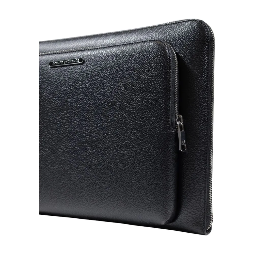 Armani Exchange Black Polyester Luggage And Travel