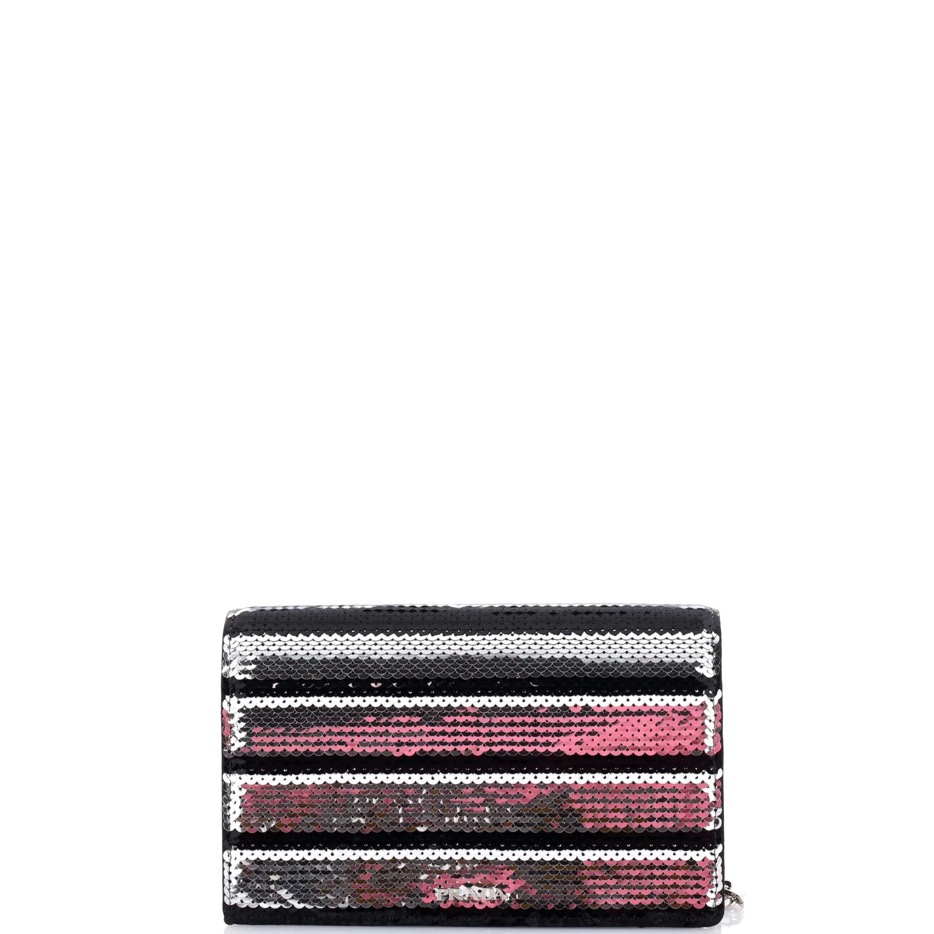 Baia Chain Flap Bag Sequin Embellished Leather Small