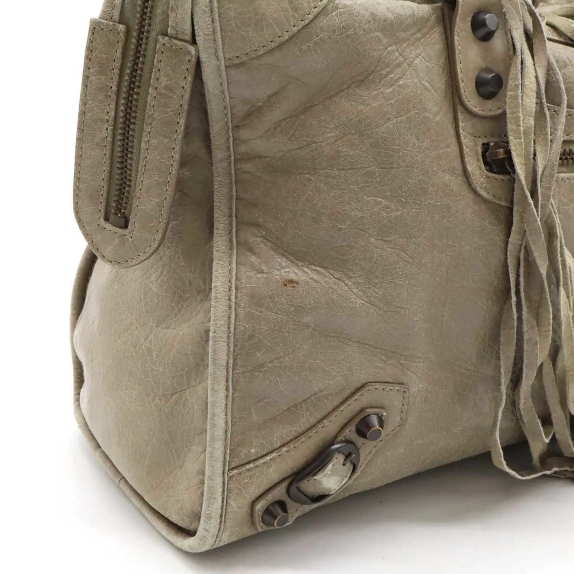 Balenciaga Leather Handbag Shoulder Bag (Pre-Owned)