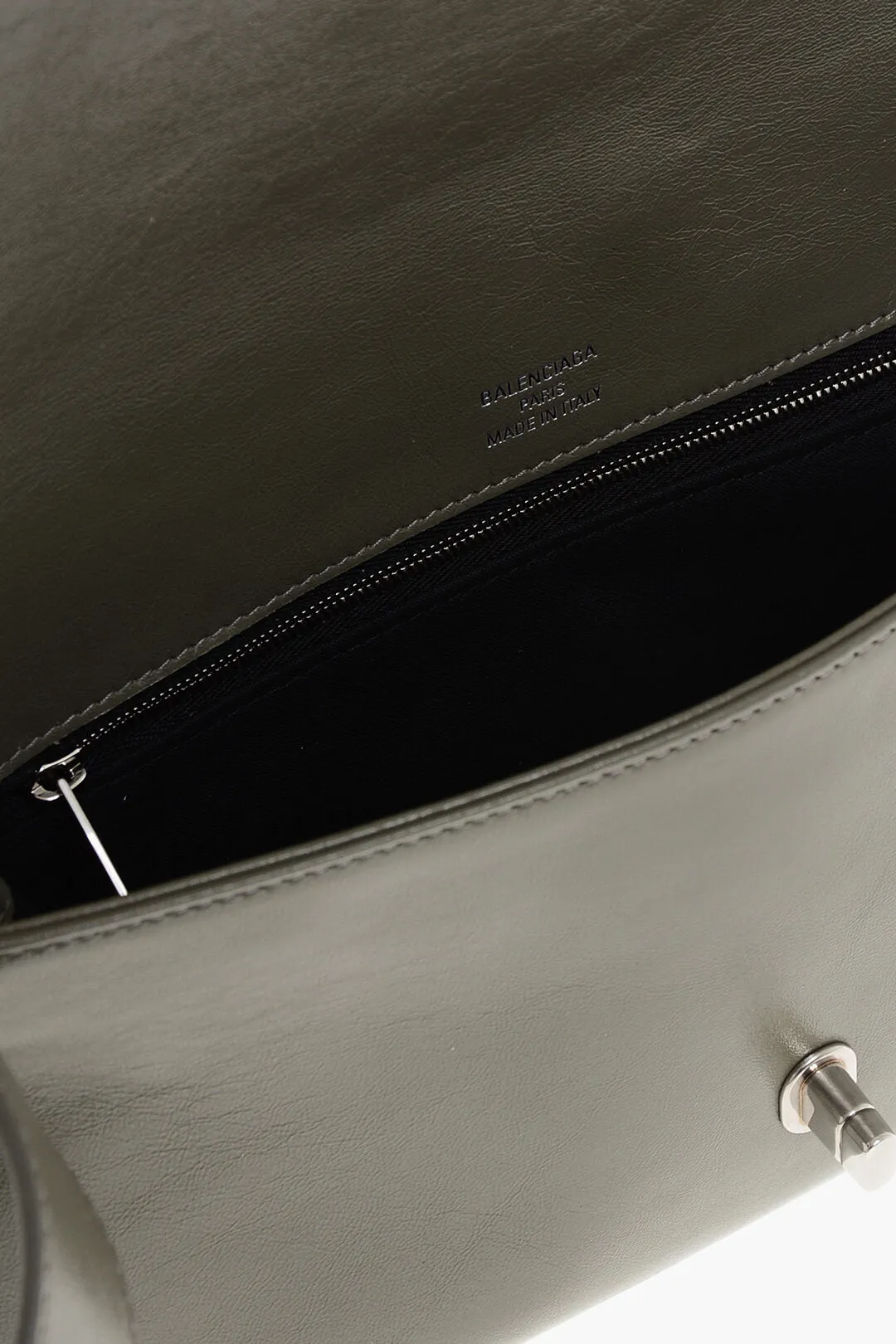 Balenciaga Leather Soft Flap Shoulder Bag