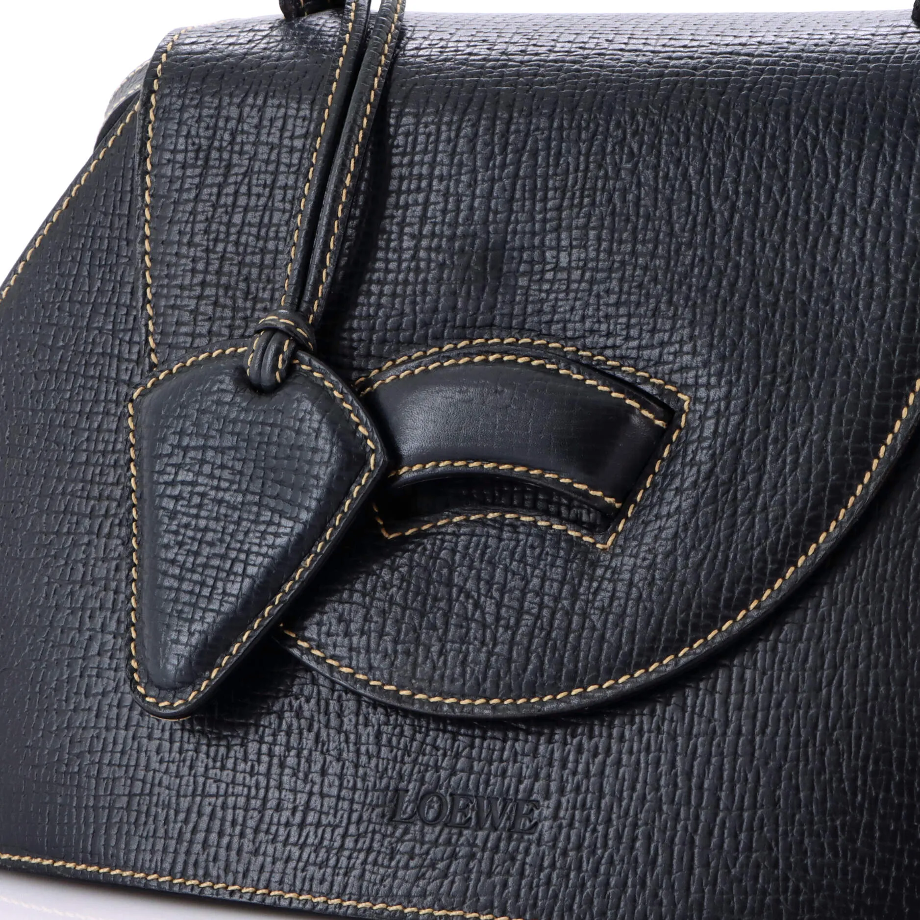 Barcelona Dome Top Handle Bag Leather Medium