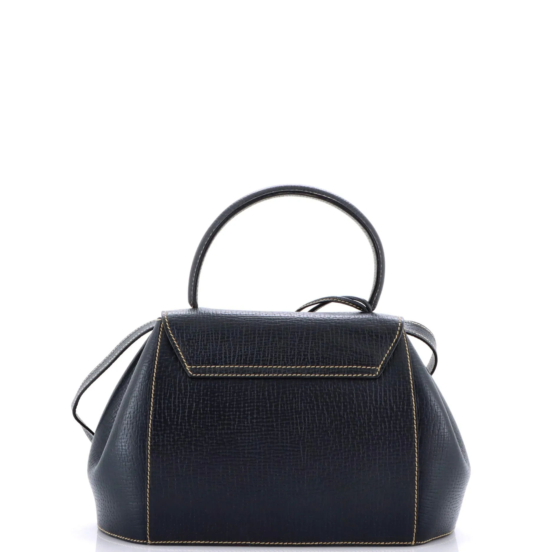 Barcelona Dome Top Handle Bag Leather Medium