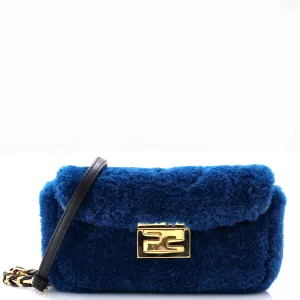 Be Baguette Flap Bag Shearling Medium