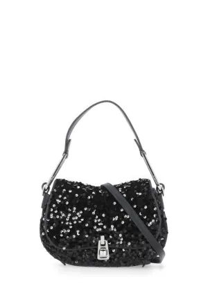 Black Leather "Magie"  Shoulder Bag