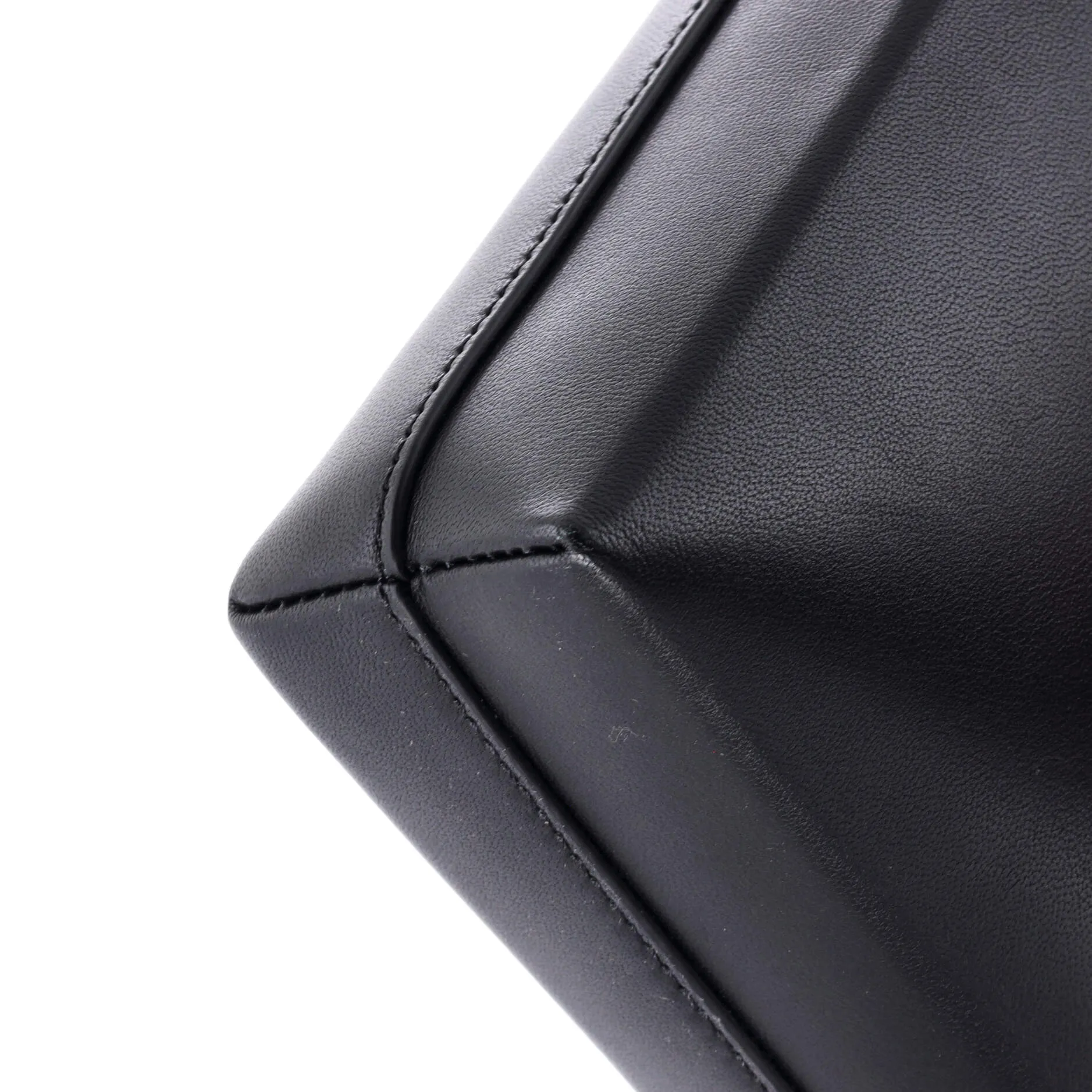 Block Pouch Shoulder Bag Printed Leather