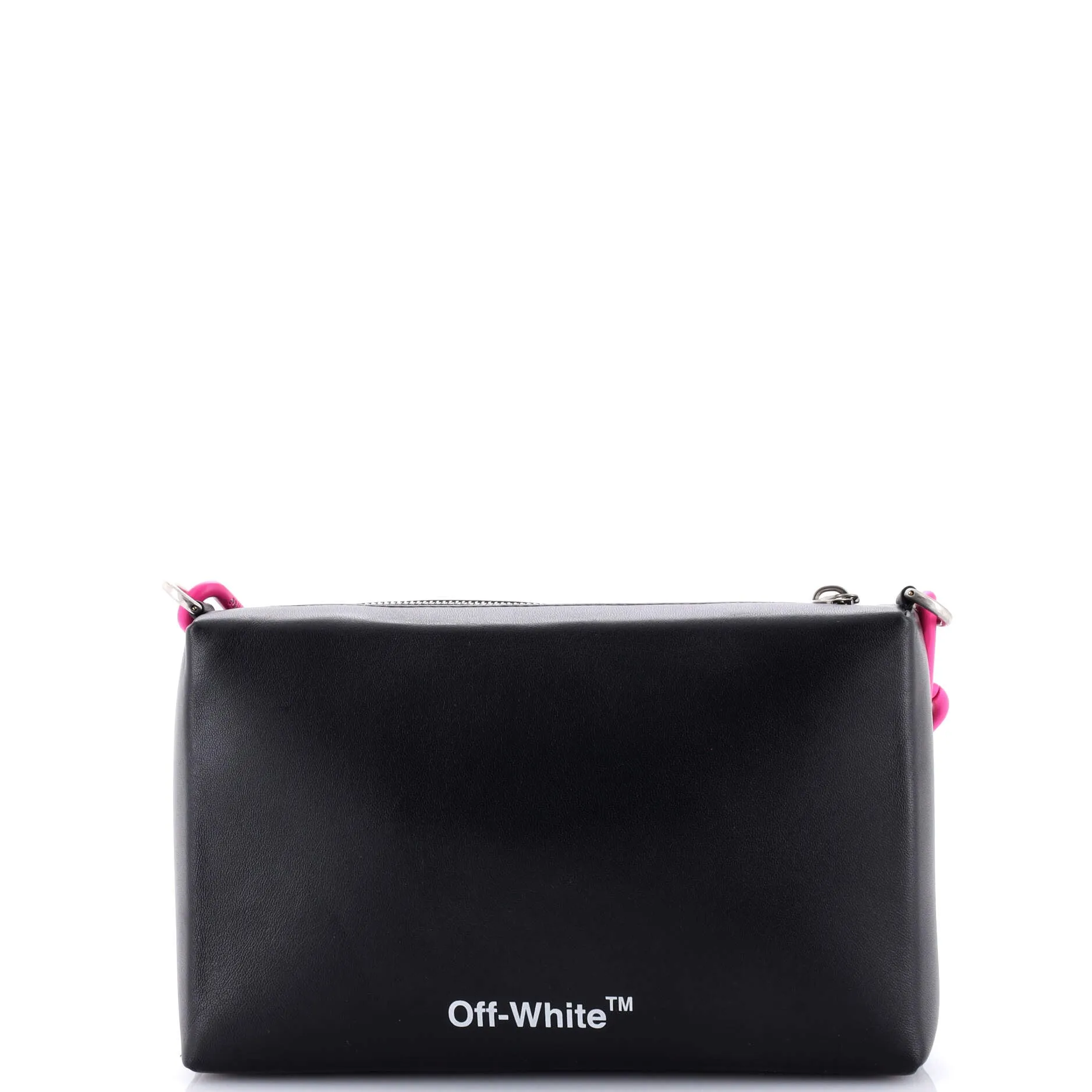 Block Pouch Shoulder Bag Printed Leather