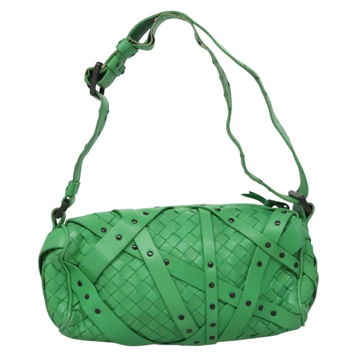 Bottega Veneta Intrecciato Leather Shoulder Bag (Pre-Owned)
