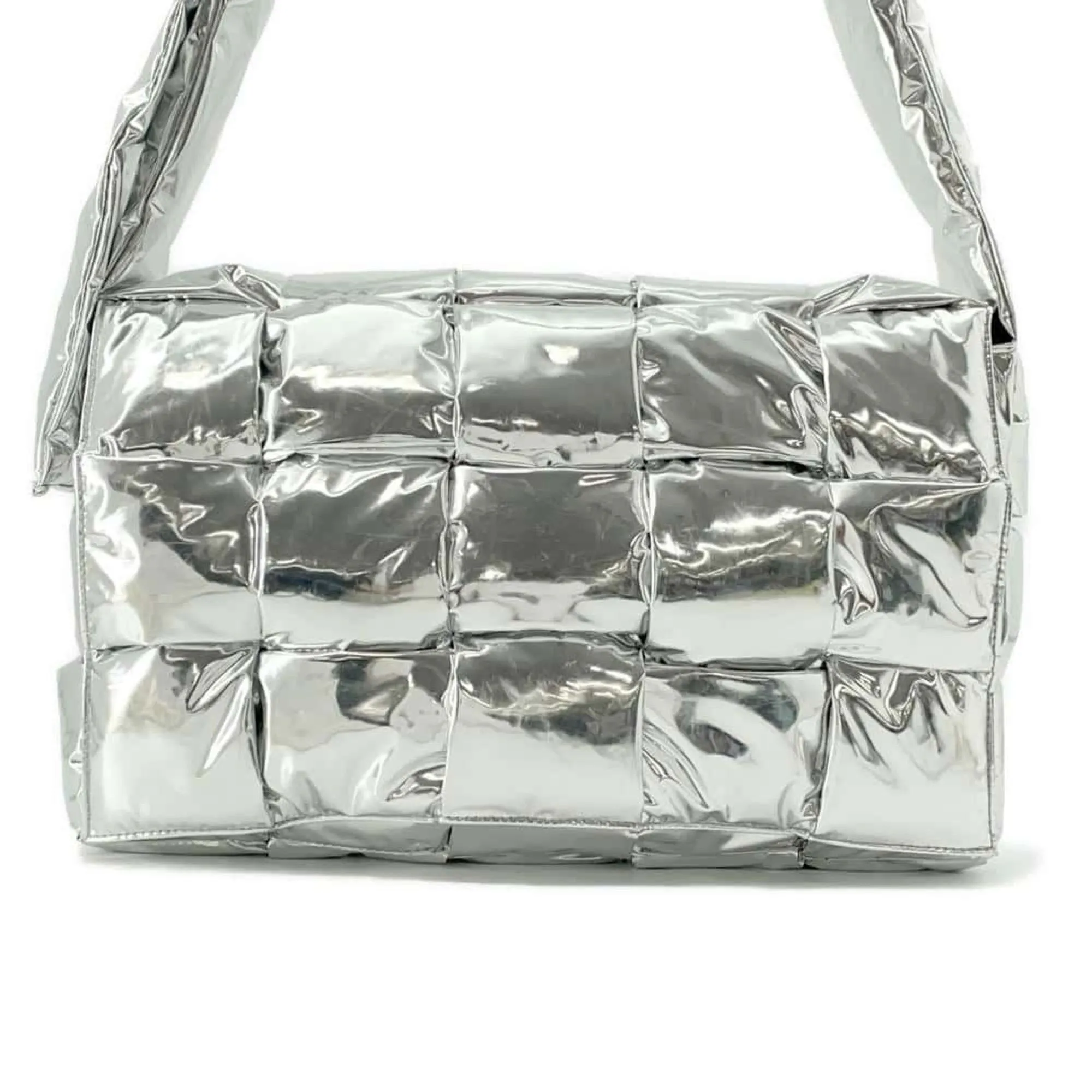 Bottega Veneta Patent Leather Shoulder Bag (Pre-Owned)