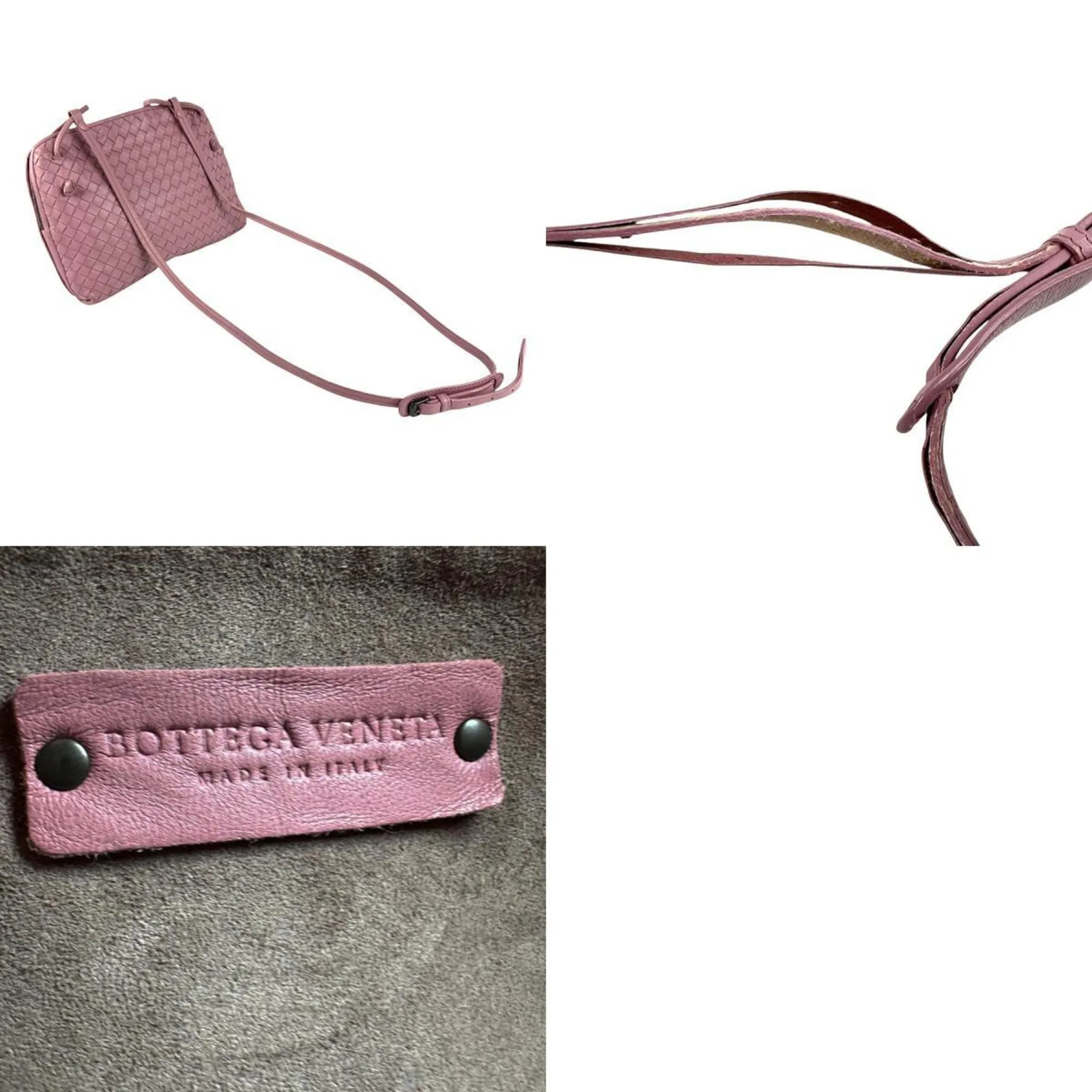 Bottega Veneta pink Intrecciato Shoulder Bag (Pre-Owned)
