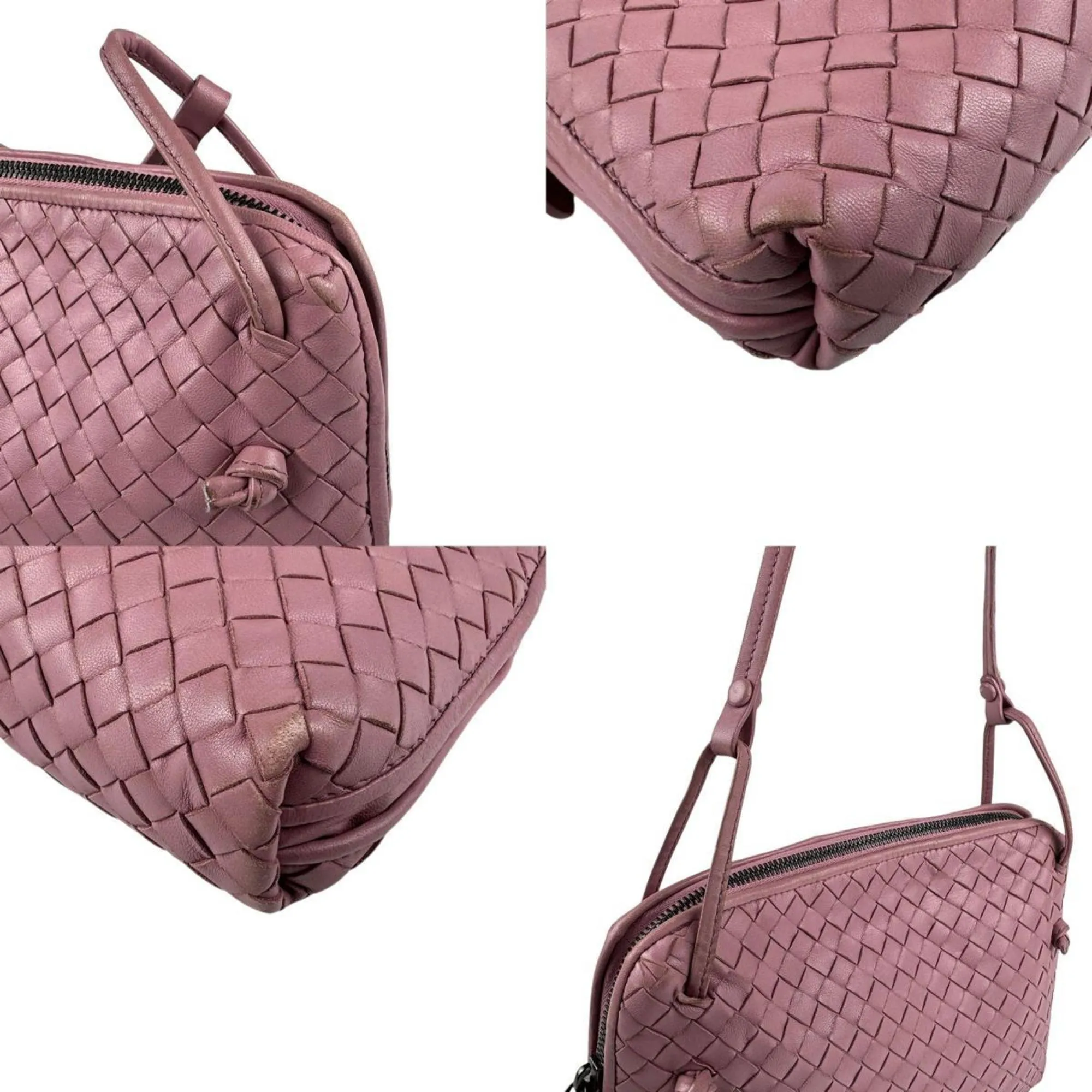 Bottega Veneta pink Intrecciato Shoulder Bag (Pre-Owned)