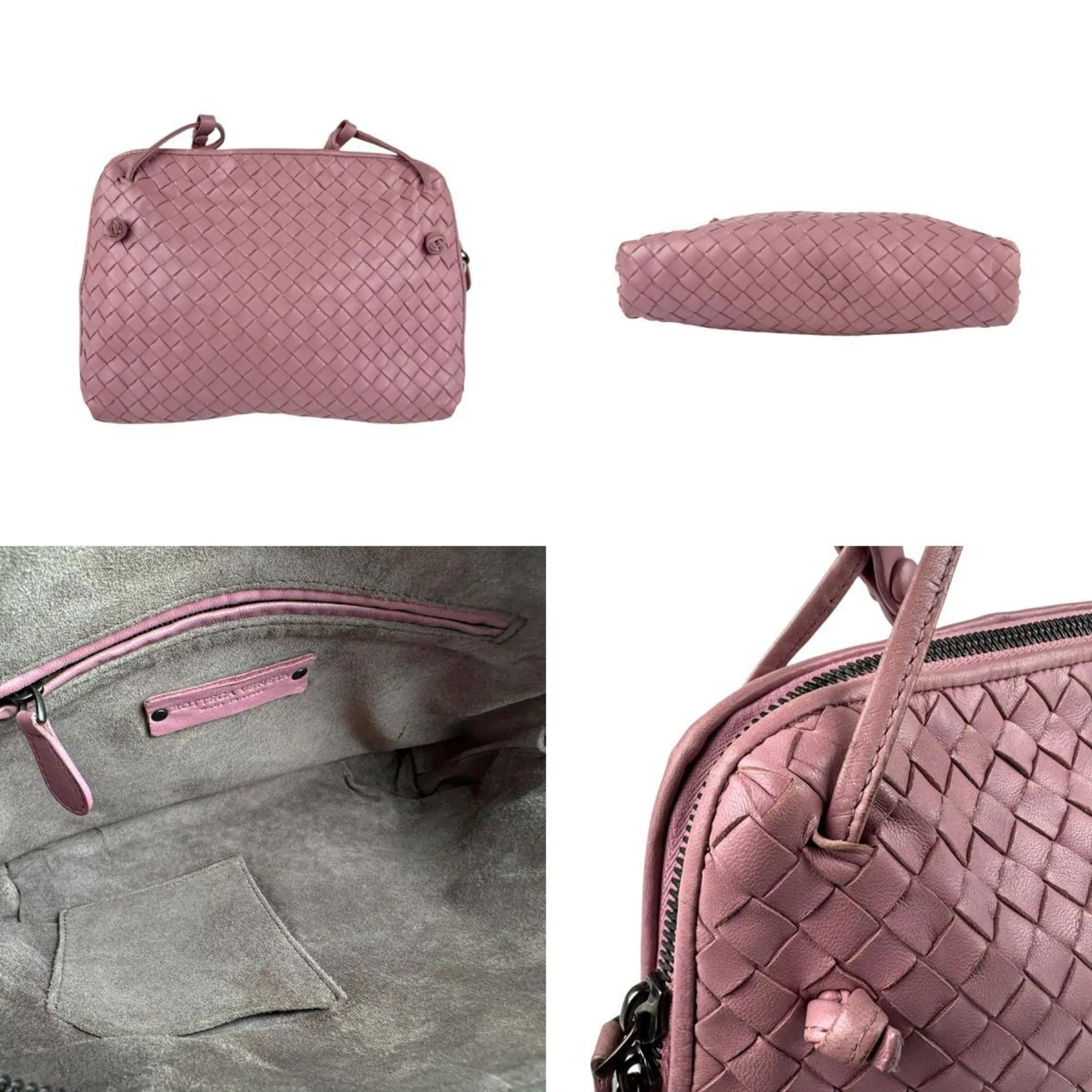 Bottega Veneta pink Intrecciato Shoulder Bag (Pre-Owned)