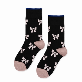 Boucle Bow Crew (Black)