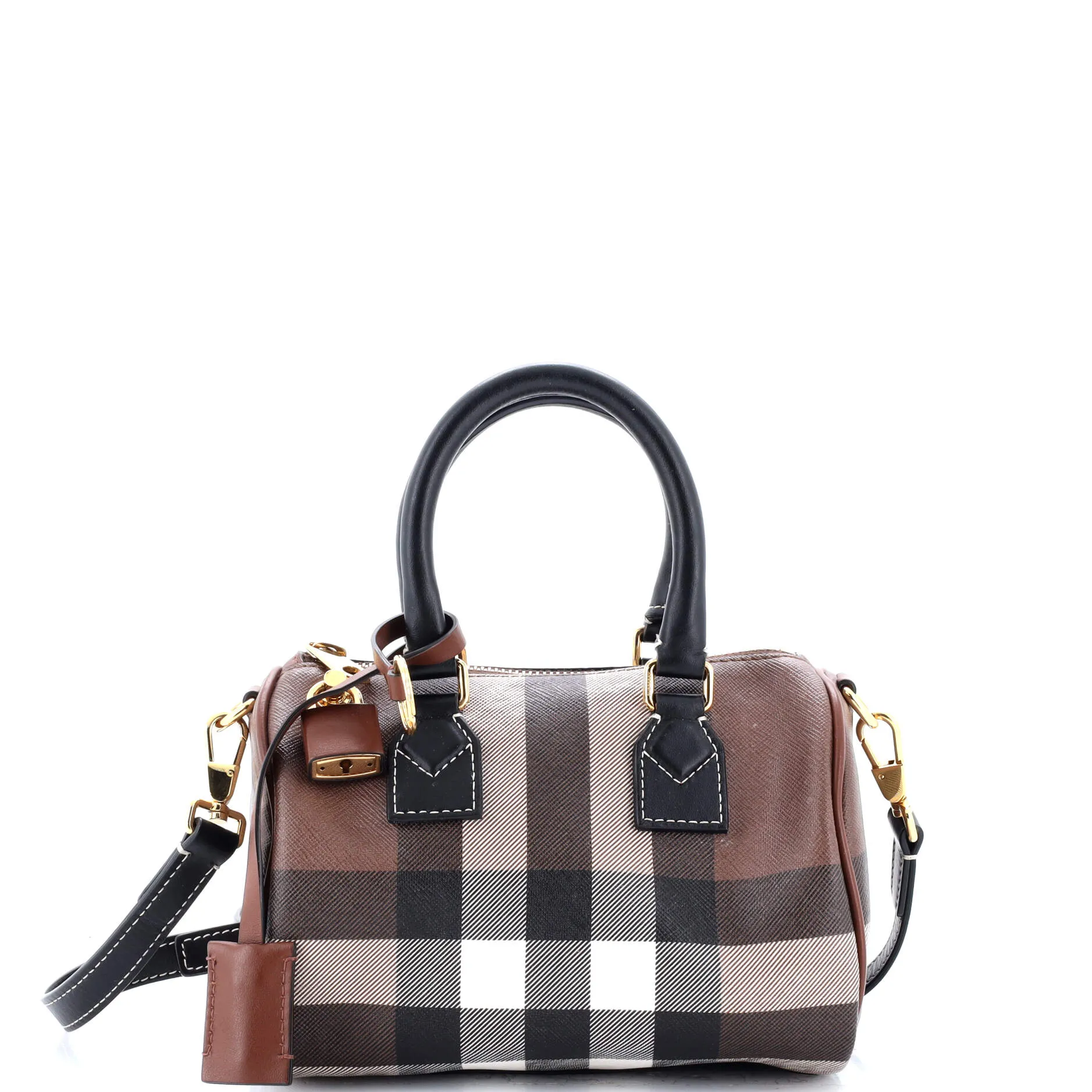 Bowling Bag Check E-Canvas Mini
