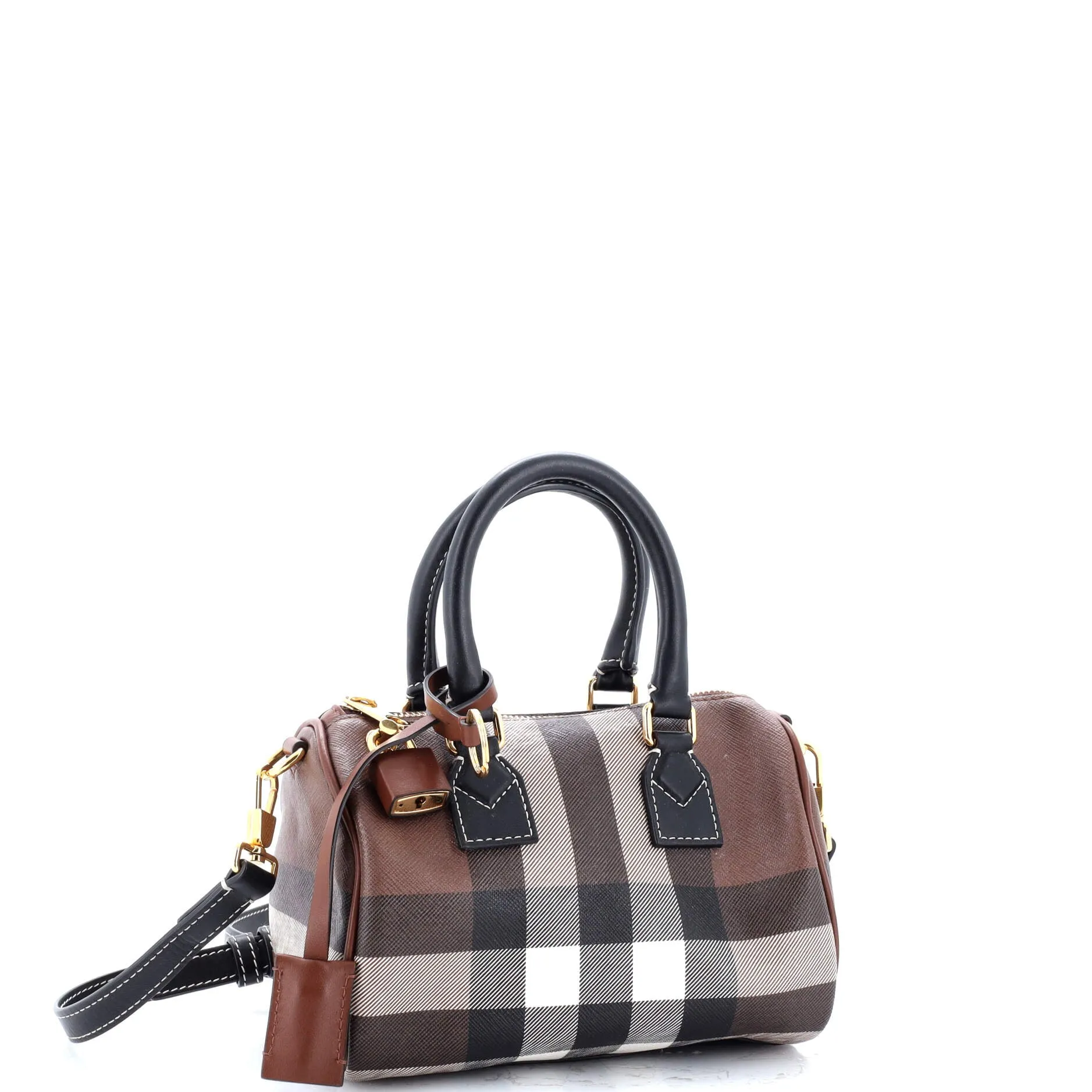 Bowling Bag Check E-Canvas Mini