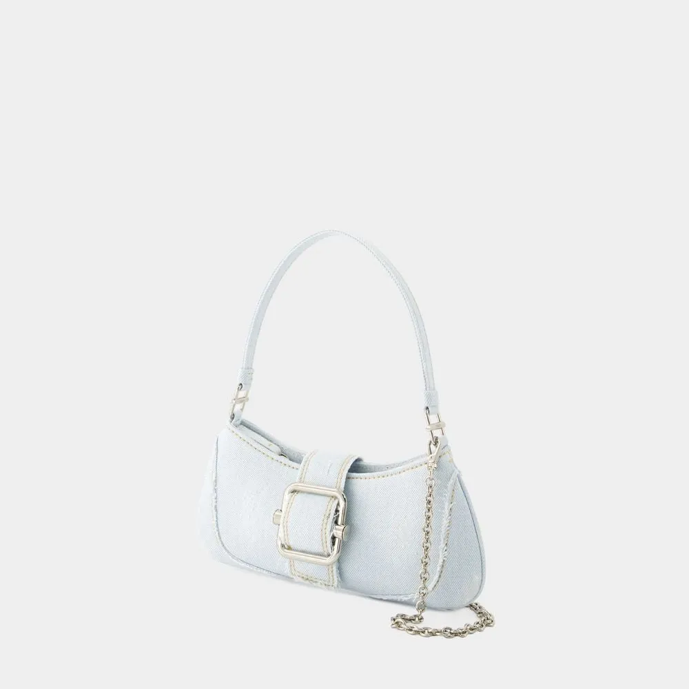 Brocle Small Shoulder Bag - Cotton - Ice Denim