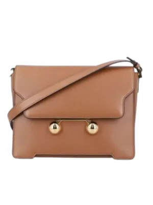 Brown Leather Shoulder Bag