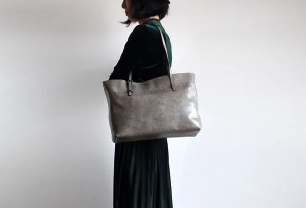 Brown Womens Leather Tote Purse Handbag Shoulder Bag Large Leather Shopper Bag for Women