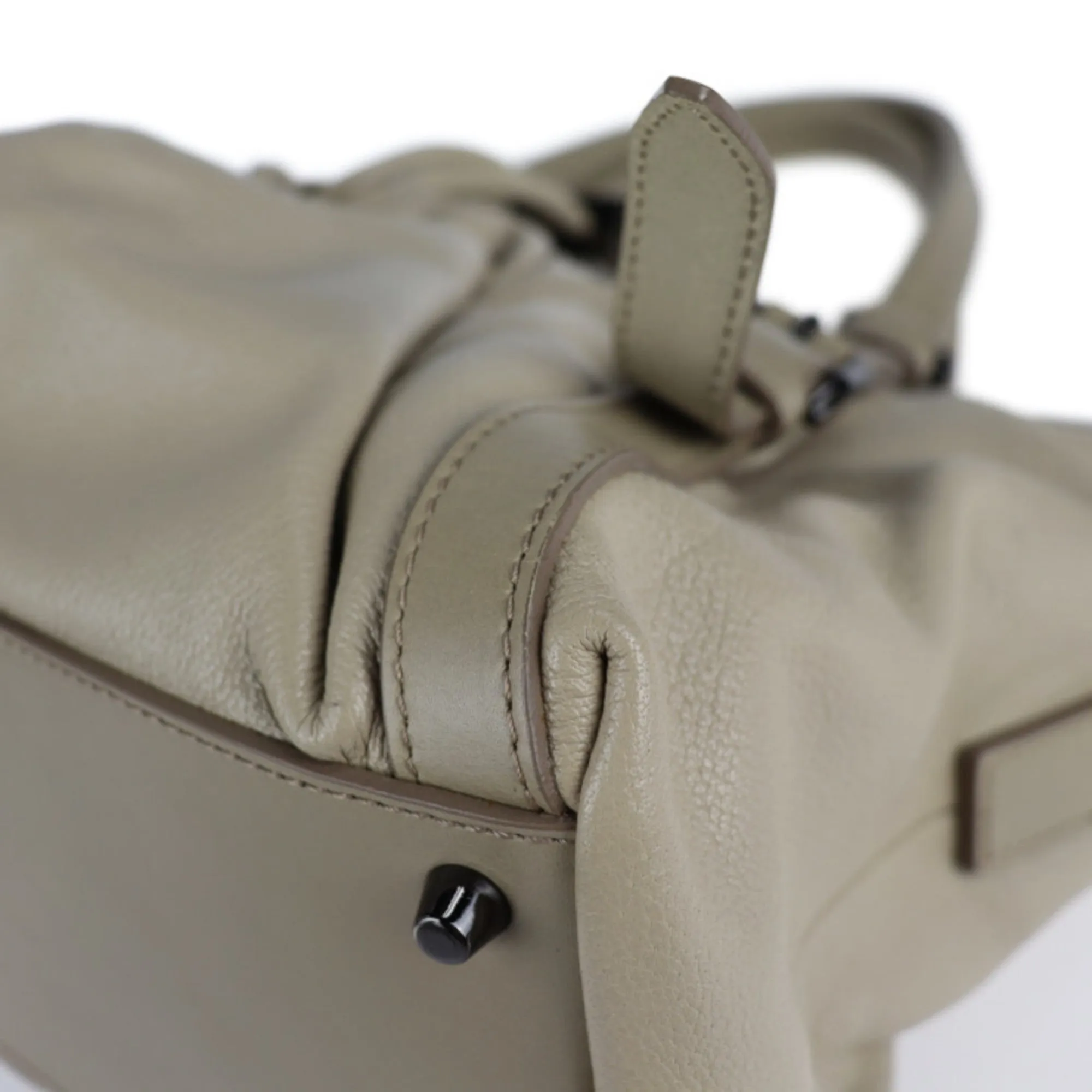 Burberry  Leather Handbag Shopping Bag Shoulder Bag Tote Bag (Pre-Owned)