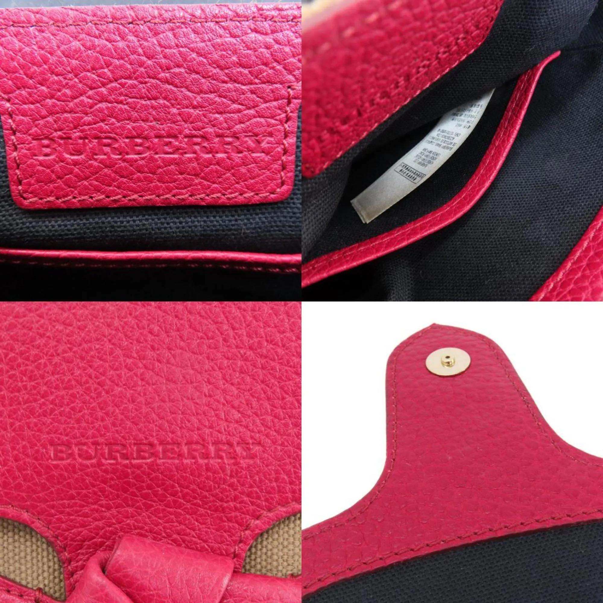 Burberry  Leather Shoulder Bag (Pre-Owned)