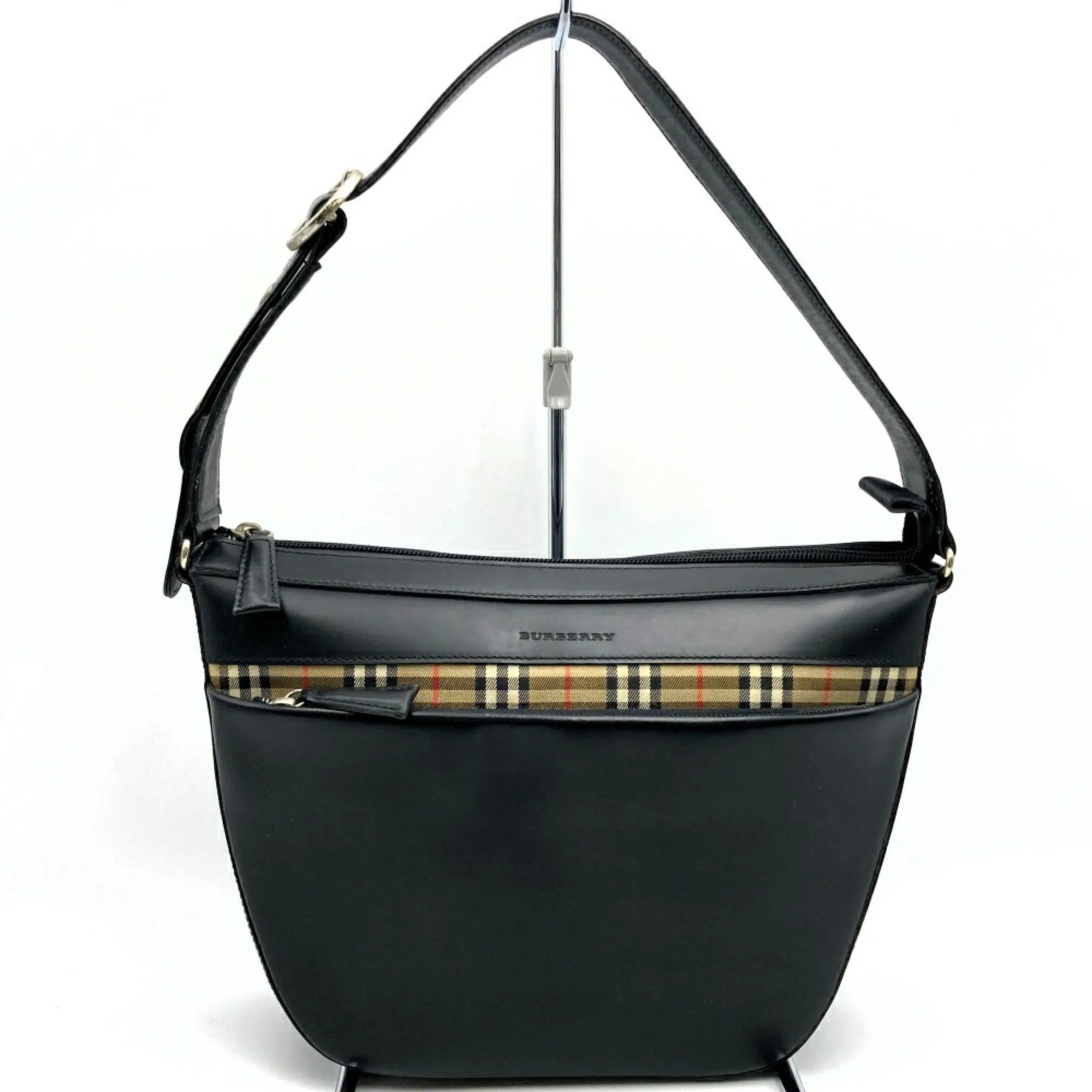 Burberry Leather Shoulder Bag (Pre-Owned)