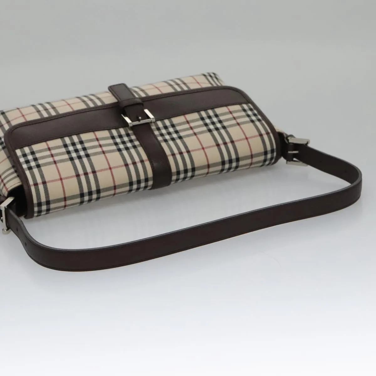 Burberry Nova Check  Canvas Shoulder Bag (Pre-Owned)
