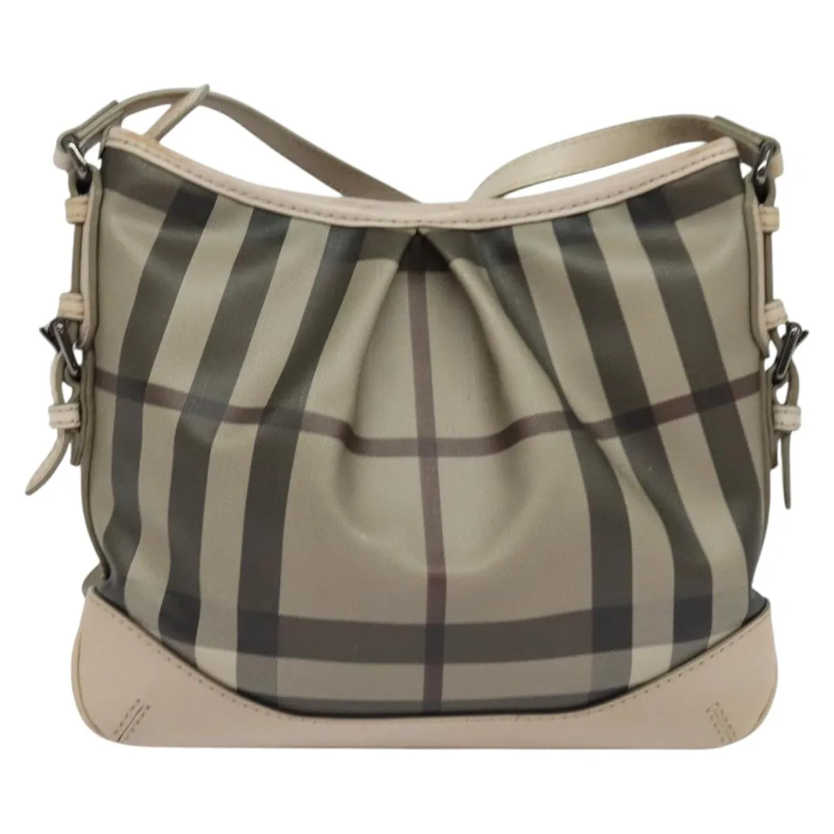 Burberry Nova Check Canvas Shoulder Bag (Pre-Owned)