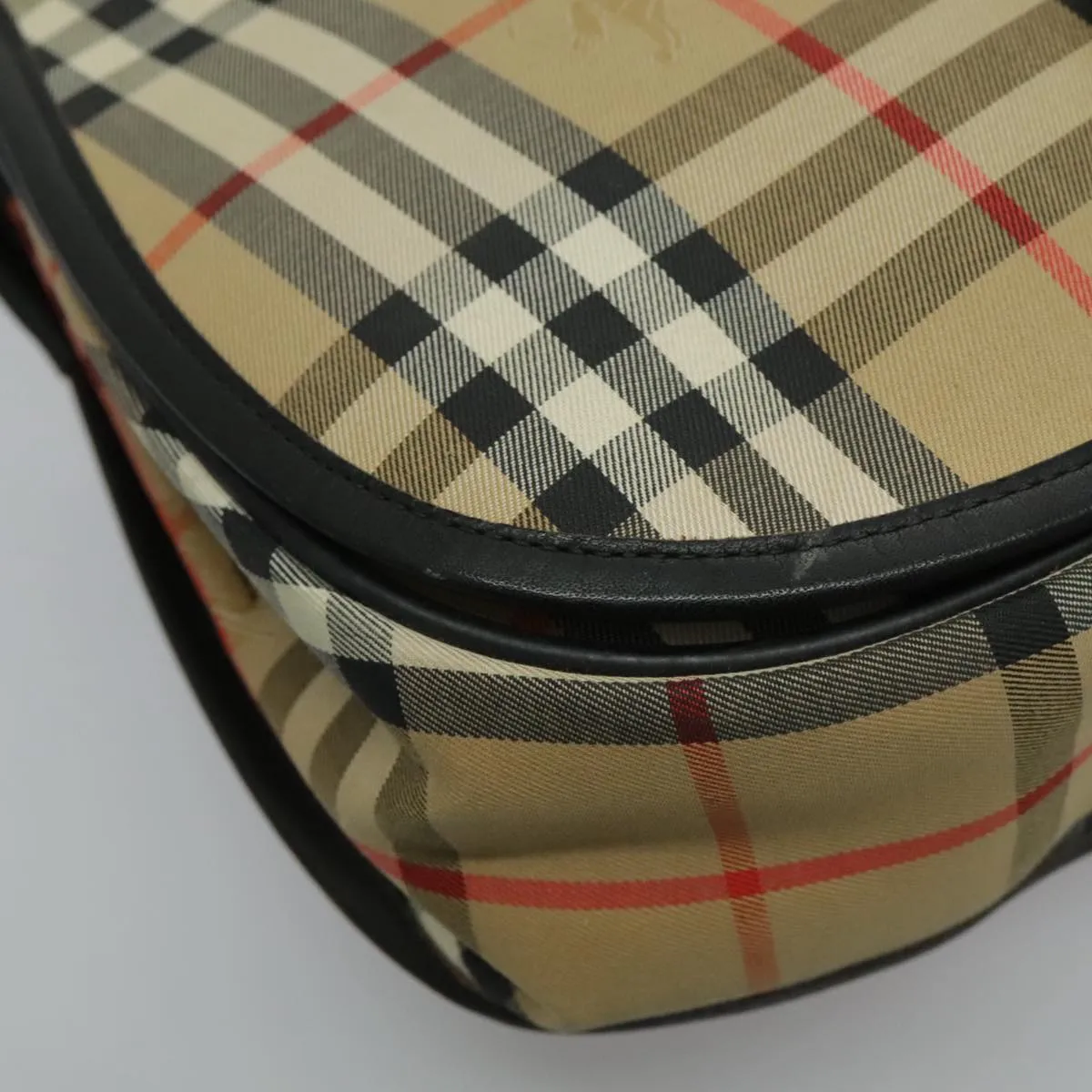 Burberry Nova Check  Canvas Shoulder Bag (Pre-Owned)