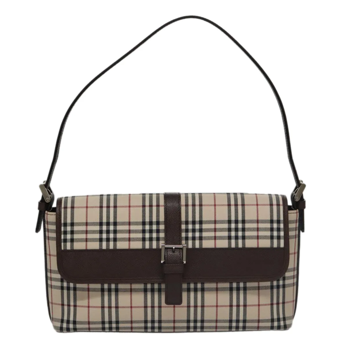 Burberry Nova Check  Canvas Shoulder Bag (Pre-Owned)