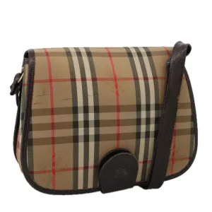 Burberry Nova Check  Canvas Shoulder Bag (Pre-Owned)