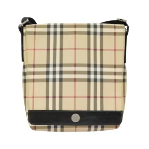 Burberry Nova Check  Canvas Shoulder Bag (Pre-Owned)