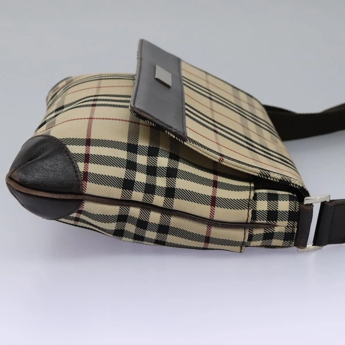 Burberry Nova Check Canvas Shoulder Bag (Pre-Owned)