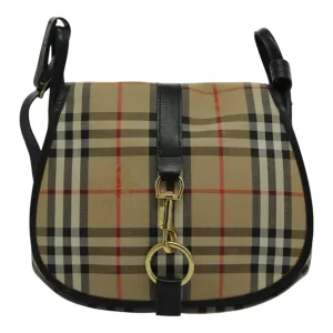 Burberry Nova Check  Canvas Shoulder Bag (Pre-Owned)