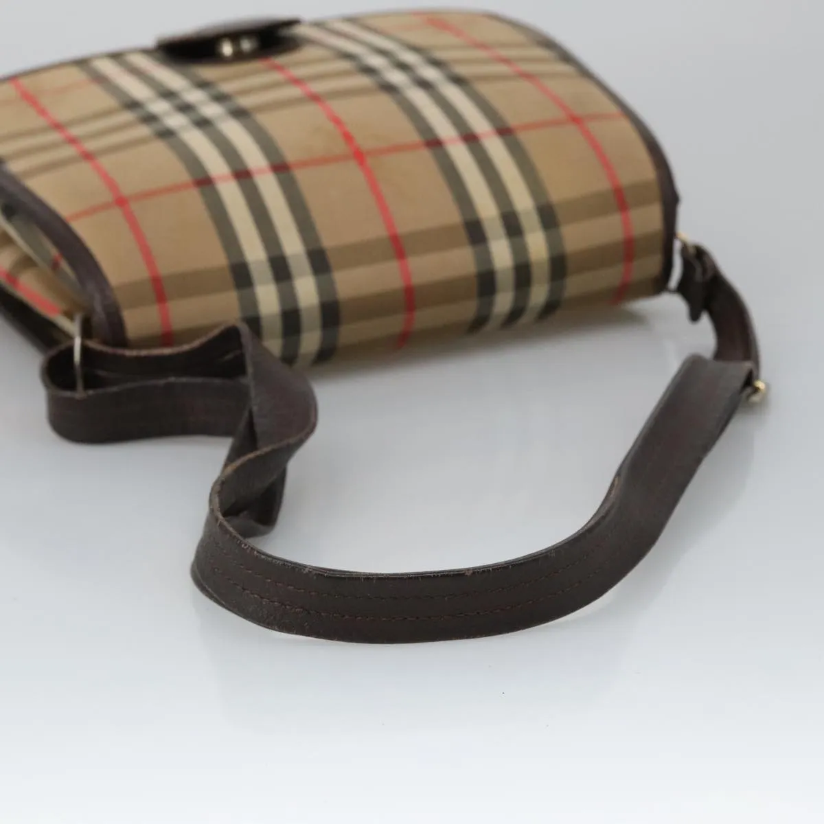Burberry Nova Check  Canvas Shoulder Bag (Pre-Owned)