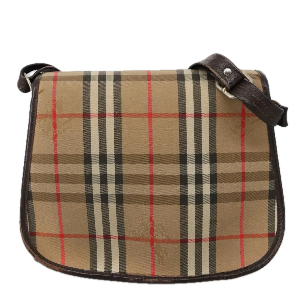 Burberry Nova Check  Canvas Shoulder Bag (Pre-Owned)