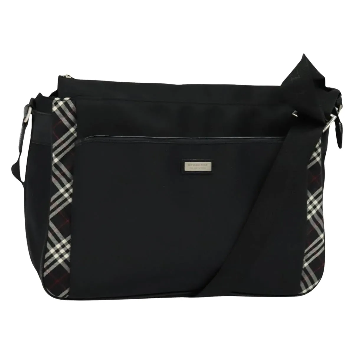 Burberry Nova Check Synthetic Shoulder Bag (Pre-Owned)