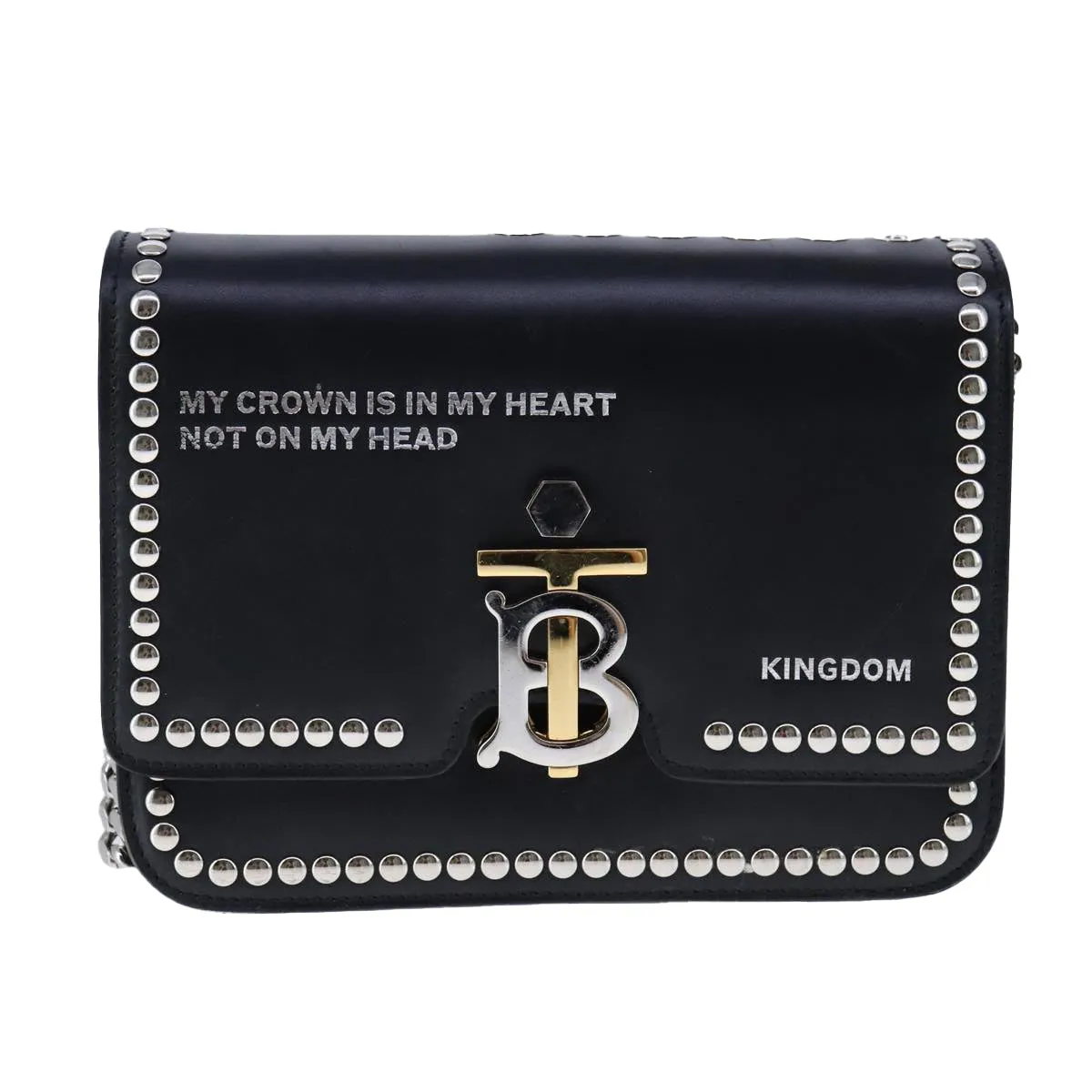 Burberry Tb  Leather Shoulder Bag (Pre-Owned)
