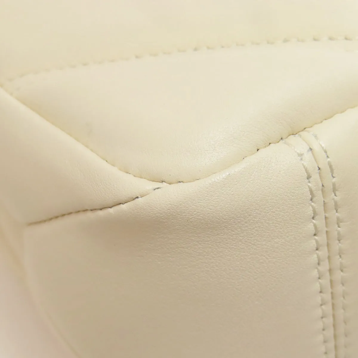 BVLGARI Shoulder Bag Calfskin white Serpenti 2WAY