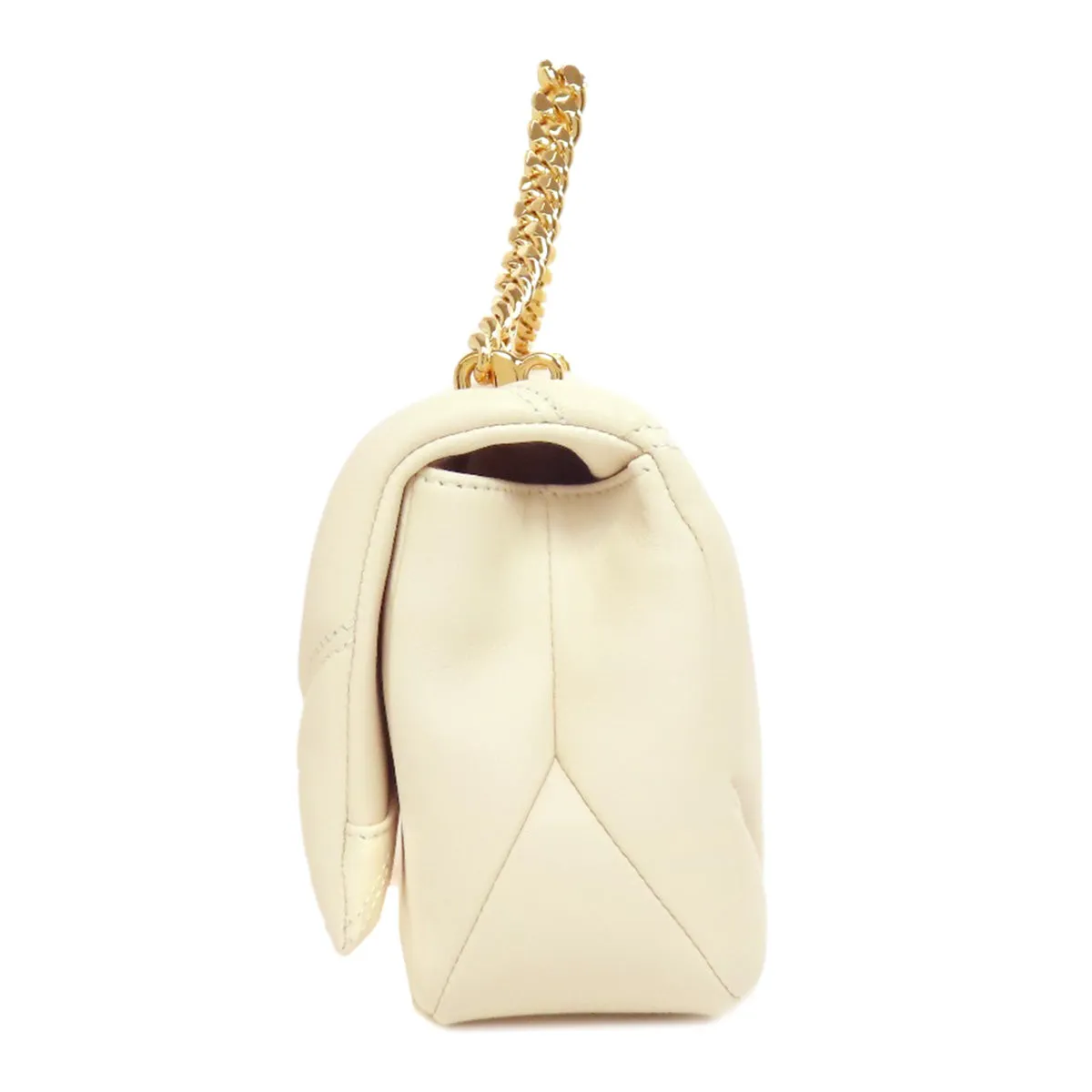 BVLGARI Shoulder Bag Calfskin white Serpenti 2WAY