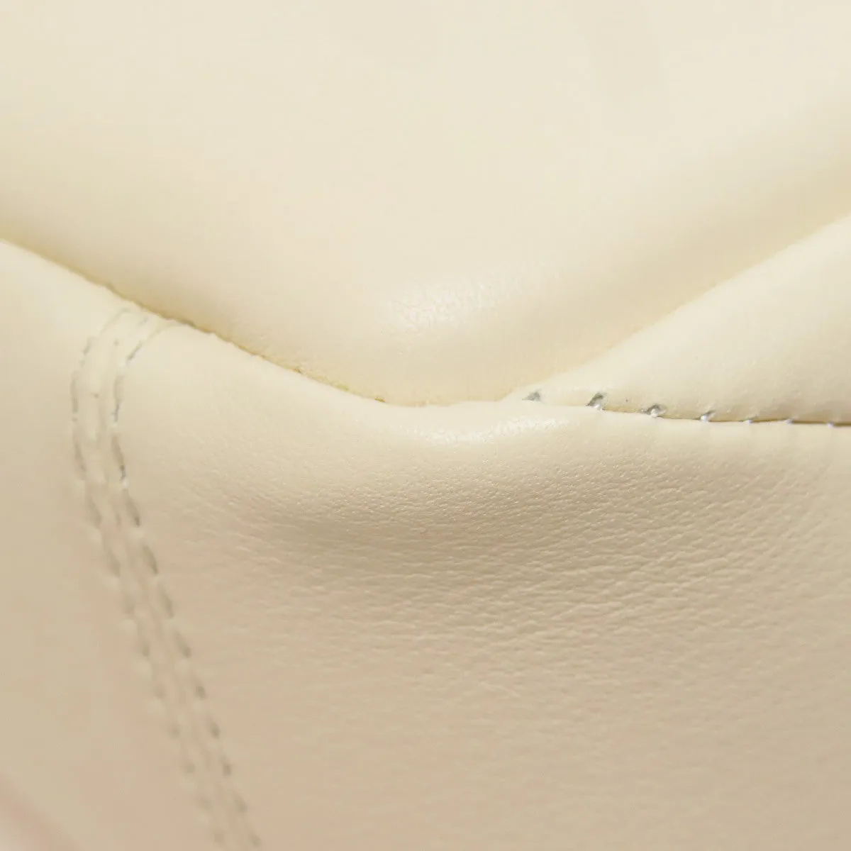 BVLGARI Shoulder Bag Calfskin white Serpenti 2WAY