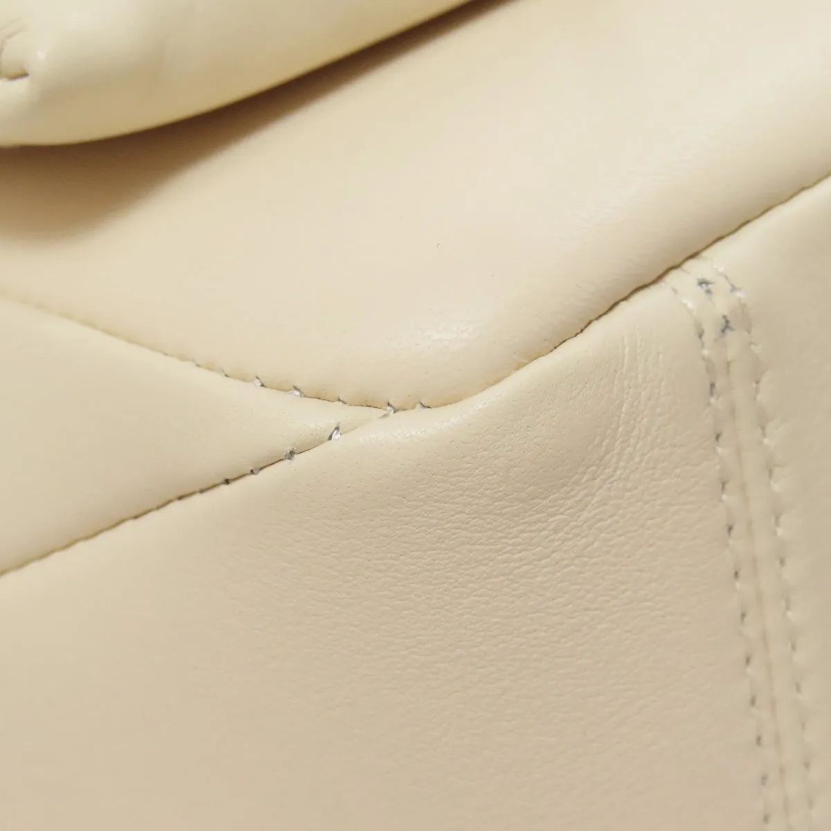 BVLGARI Shoulder Bag Calfskin white Serpenti 2WAY