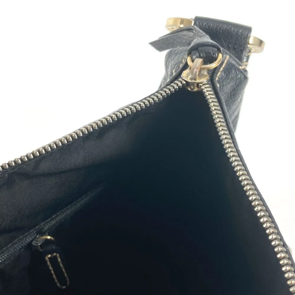 BVLGARI Shoulder Bag leather black logo