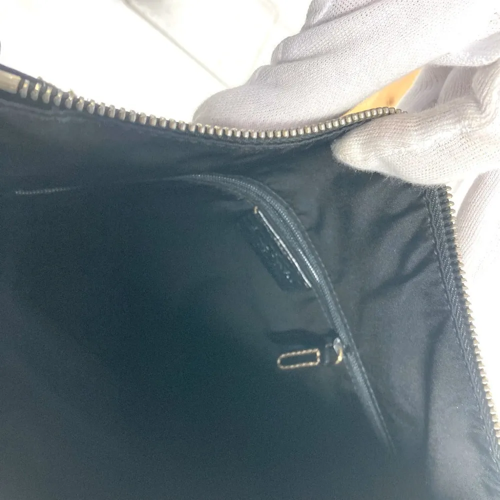 BVLGARI Shoulder Bag leather black logo