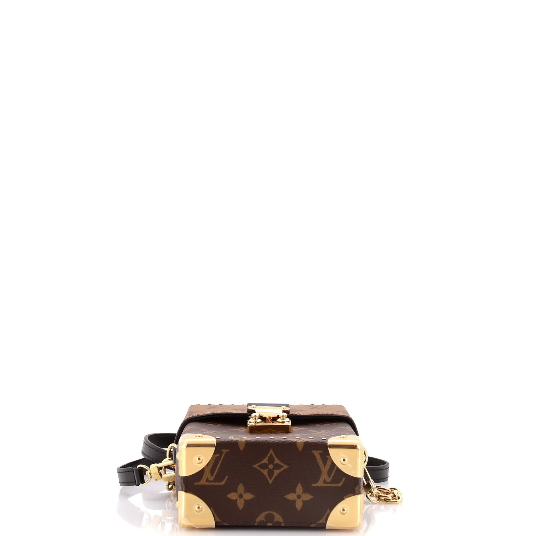 Camera Box NM Handbag Studded Reverse Monogram Canvas