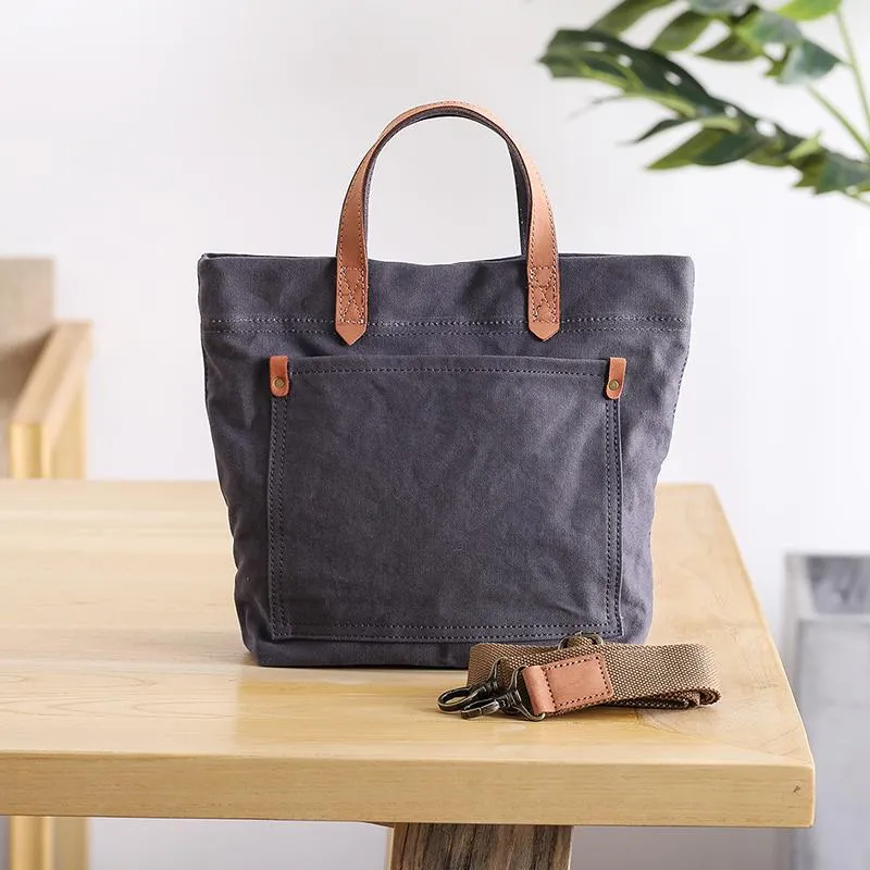Canvas Mens Womens Large White Handbag Small Tote Bag Khaki Shoulder Tote Purse For Men