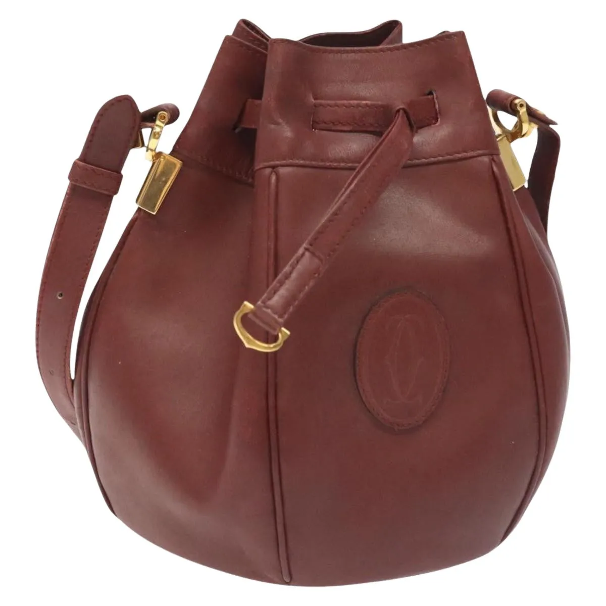 Cartier Leather Shoulder Bag (Pre-Owned)