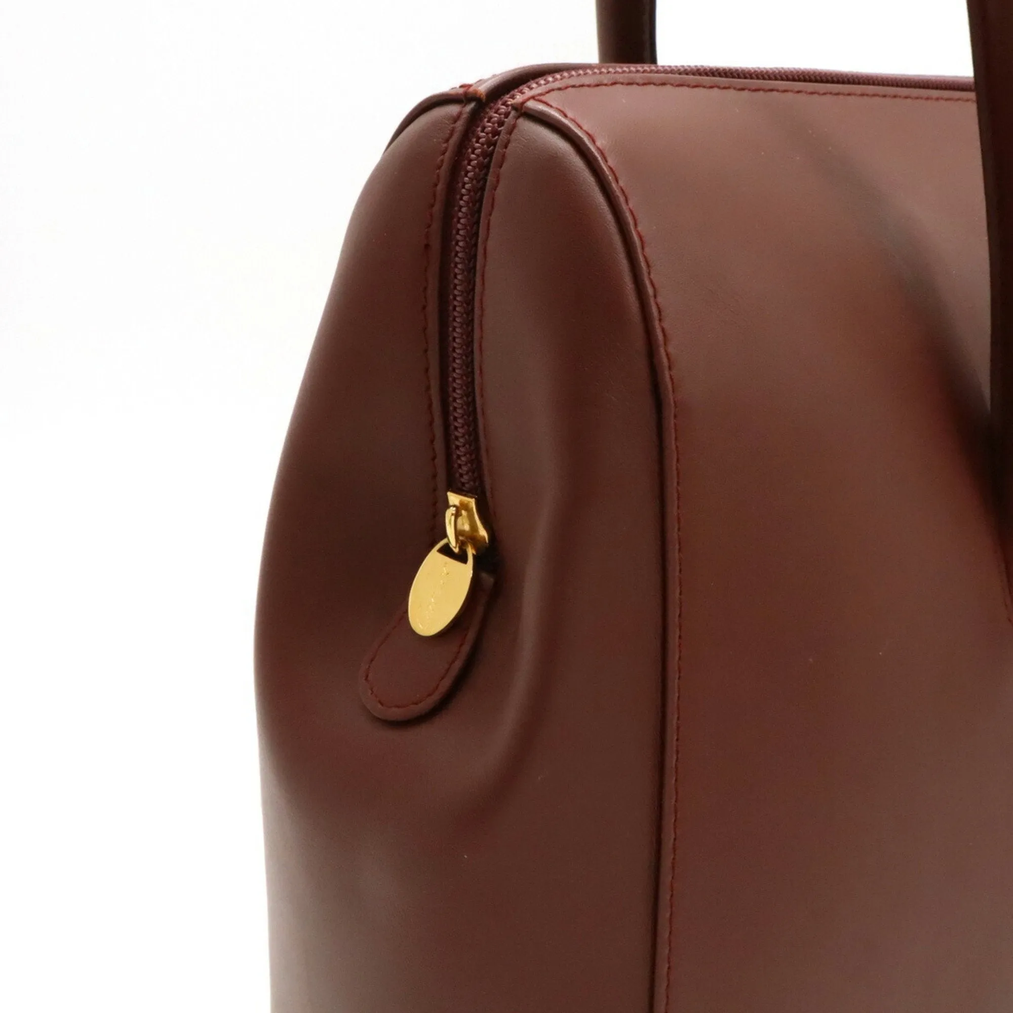 Cartier Leather Shoulder Bag Tote Bag (Pre-Owned)