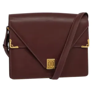 Cartier Must De Cartier Leather Shoulder Bag (Pre-Owned)