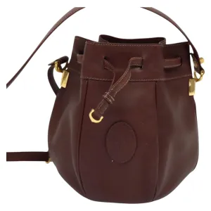 Cartier Must Line Leather Shoulder Bag (Pre-Owned)